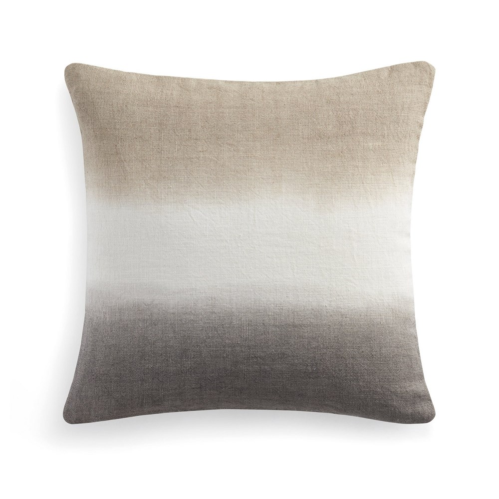 Dip Dye Ombre Cushion by DKNY in Linen Natural